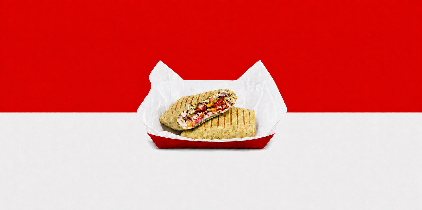 Korean krunchy chicken wrap